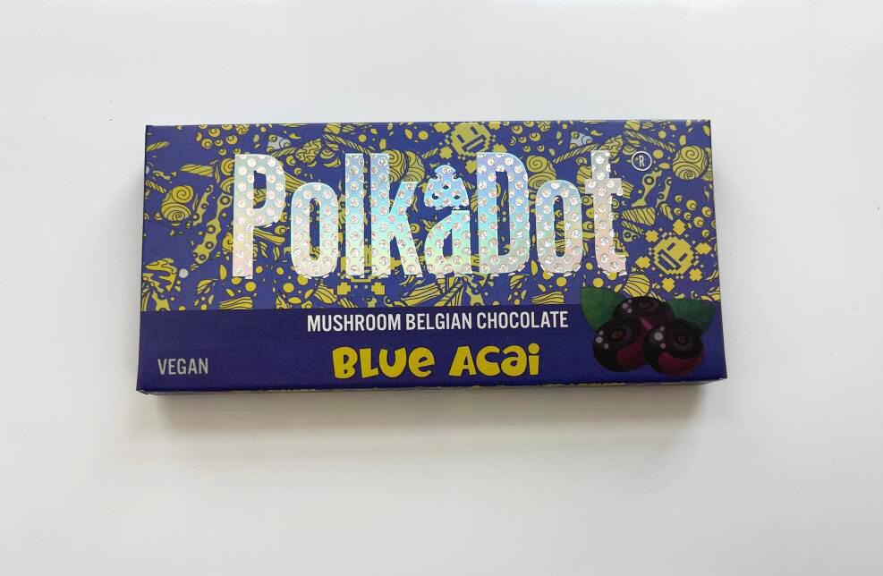 PolkaDot Blue Acai Chocolate Bar PolkaDot Blue Acai Chocolate Bar